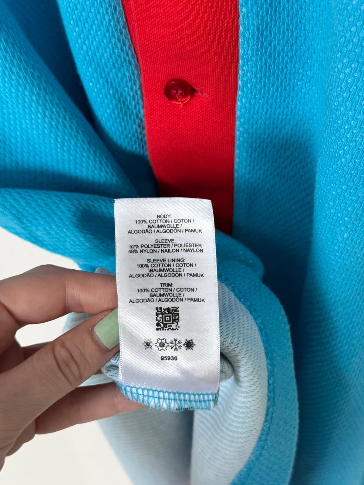 Polo piqué Raf Simons x Fred Perry bleu rouge taille 38/S - Photo 8/10