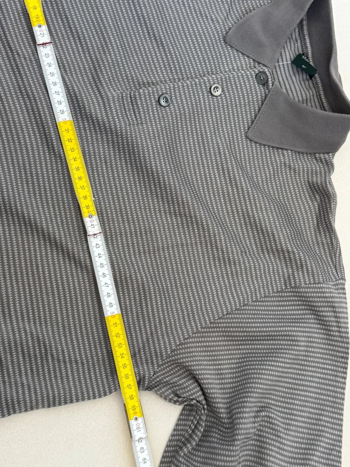 Polo golf Boss gris rayé taille L - FP260369 - Photo 7/7