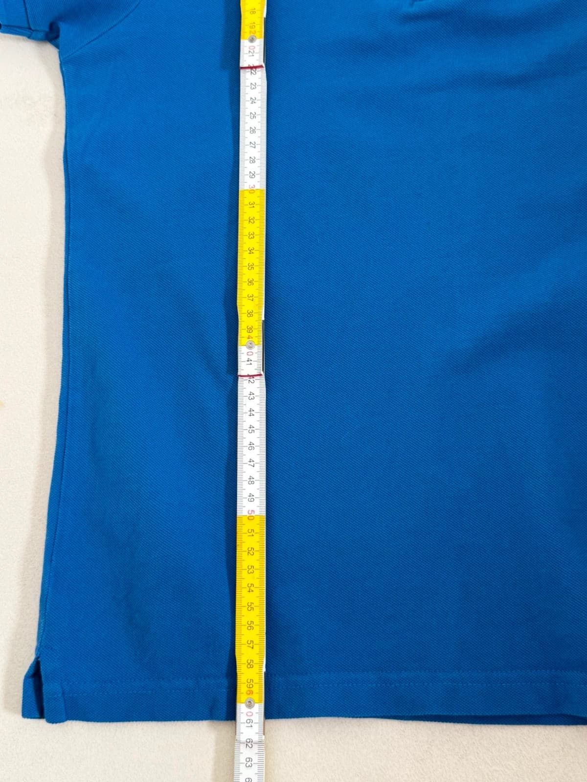 Polo piqué col Mao Massimo Dutti bleu col marron taille S - FP260356 - Photo 10/10