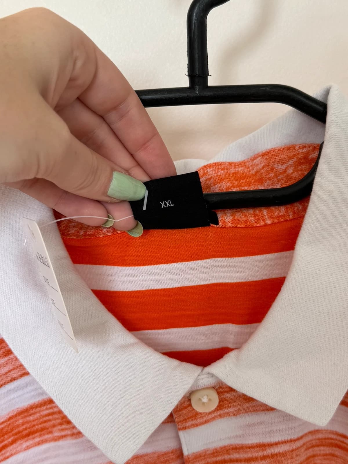 Polo regular fit Boss pima coton orange blanc rayé taille XXL - FP260361 - Photo 6/13