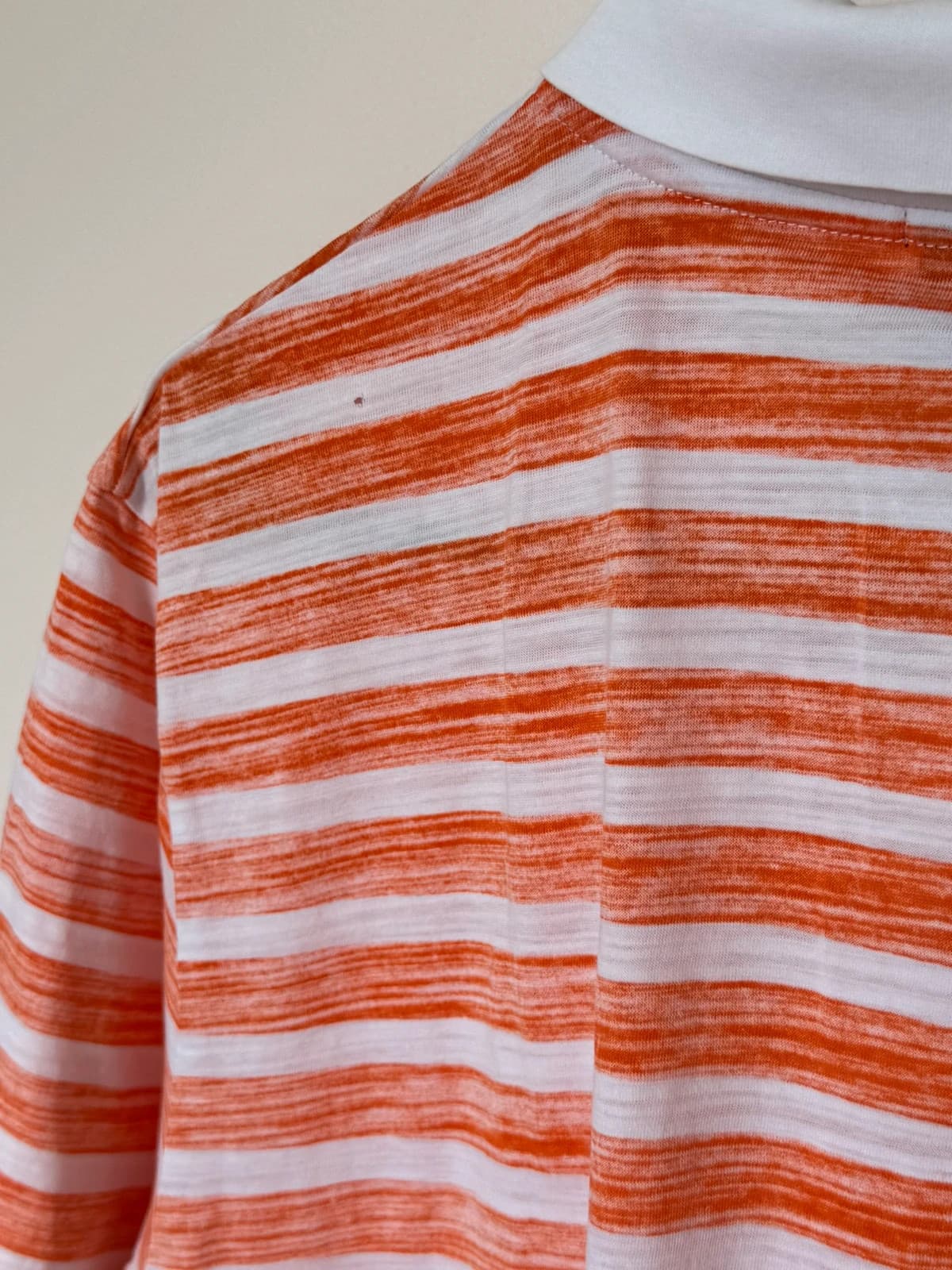 Polo regular fit Boss pima coton orange blanc rayé taille XXL - FP260361 - Photo 11/13