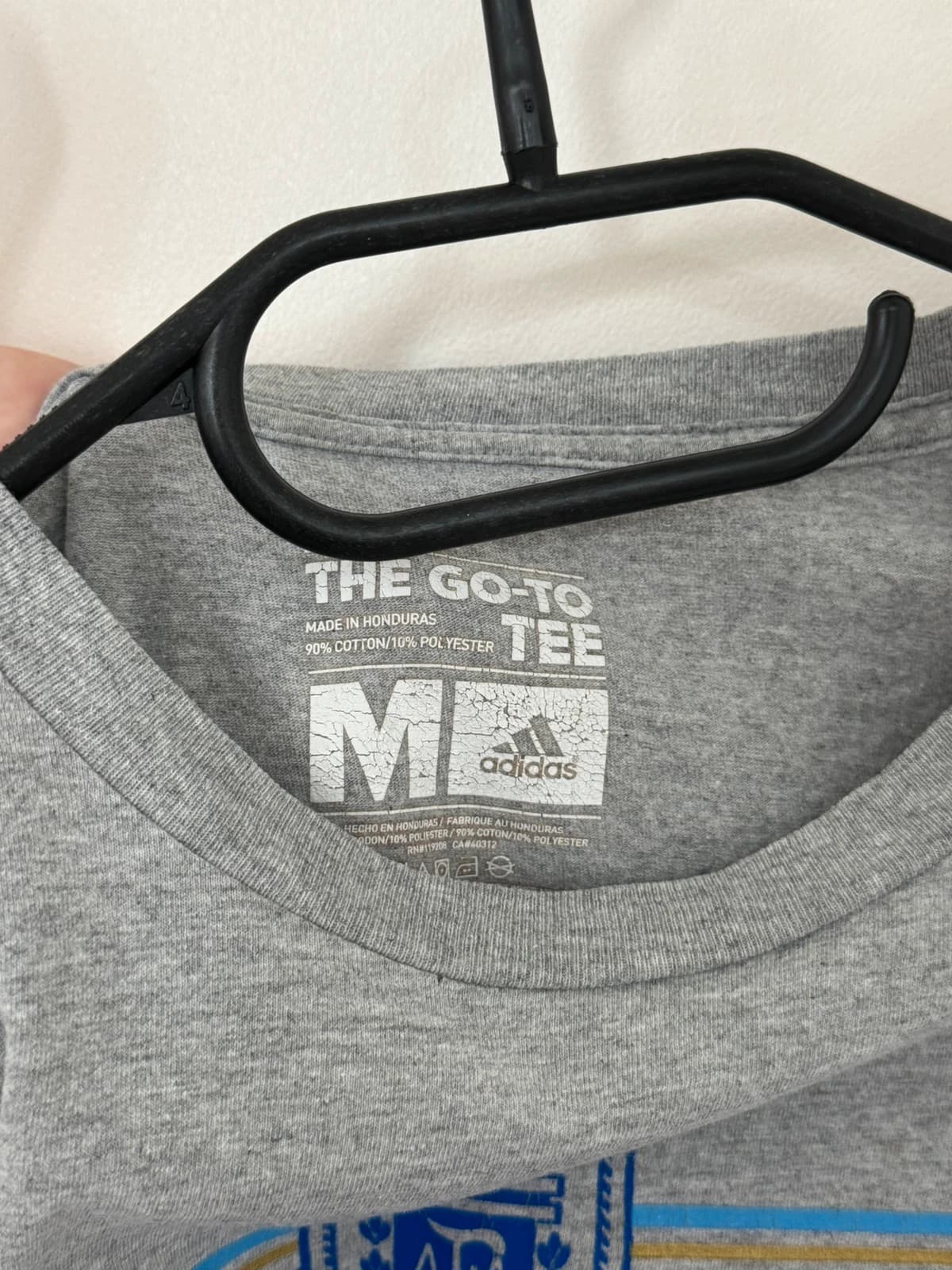 T-shirt Adidas AFA Argentina gris imprimé football taille M - DN260441 - Photo 4/7