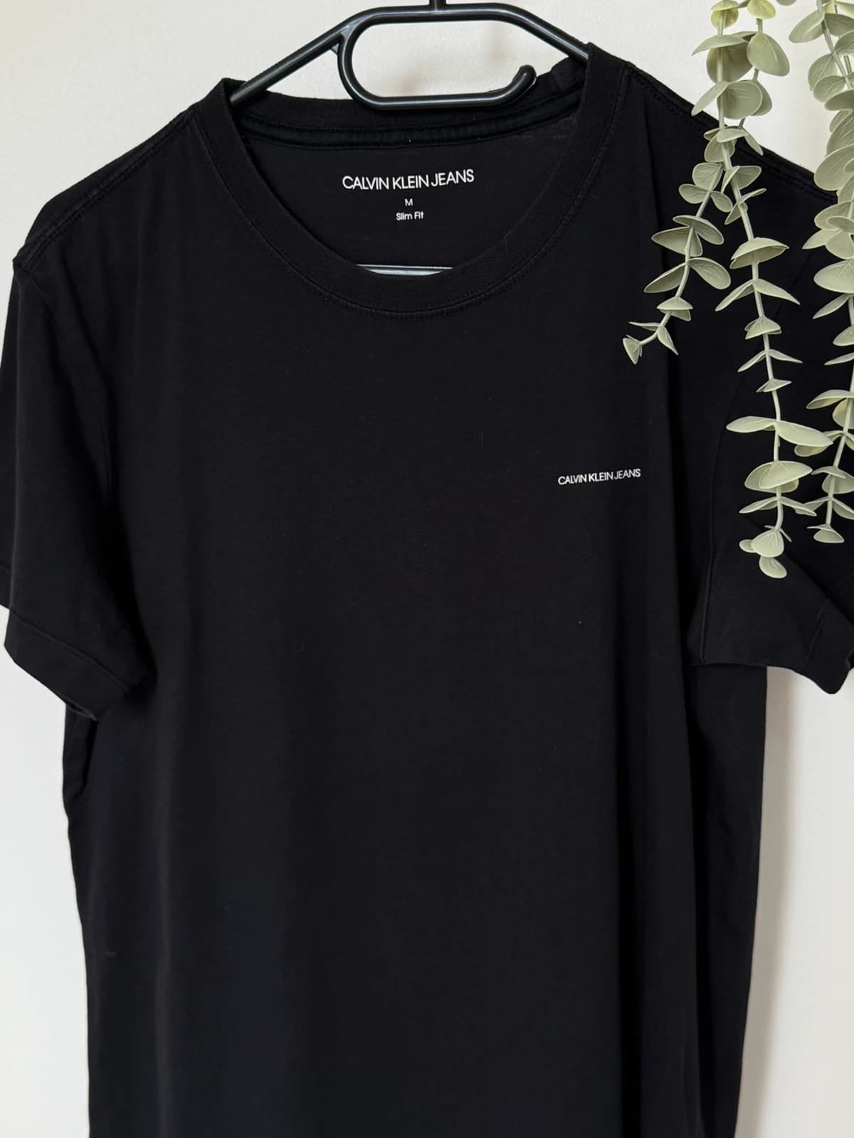 T-shirt slim fit Calvin Klein Jeans noir logo discret taille M - FP260359 - Photo 2/8