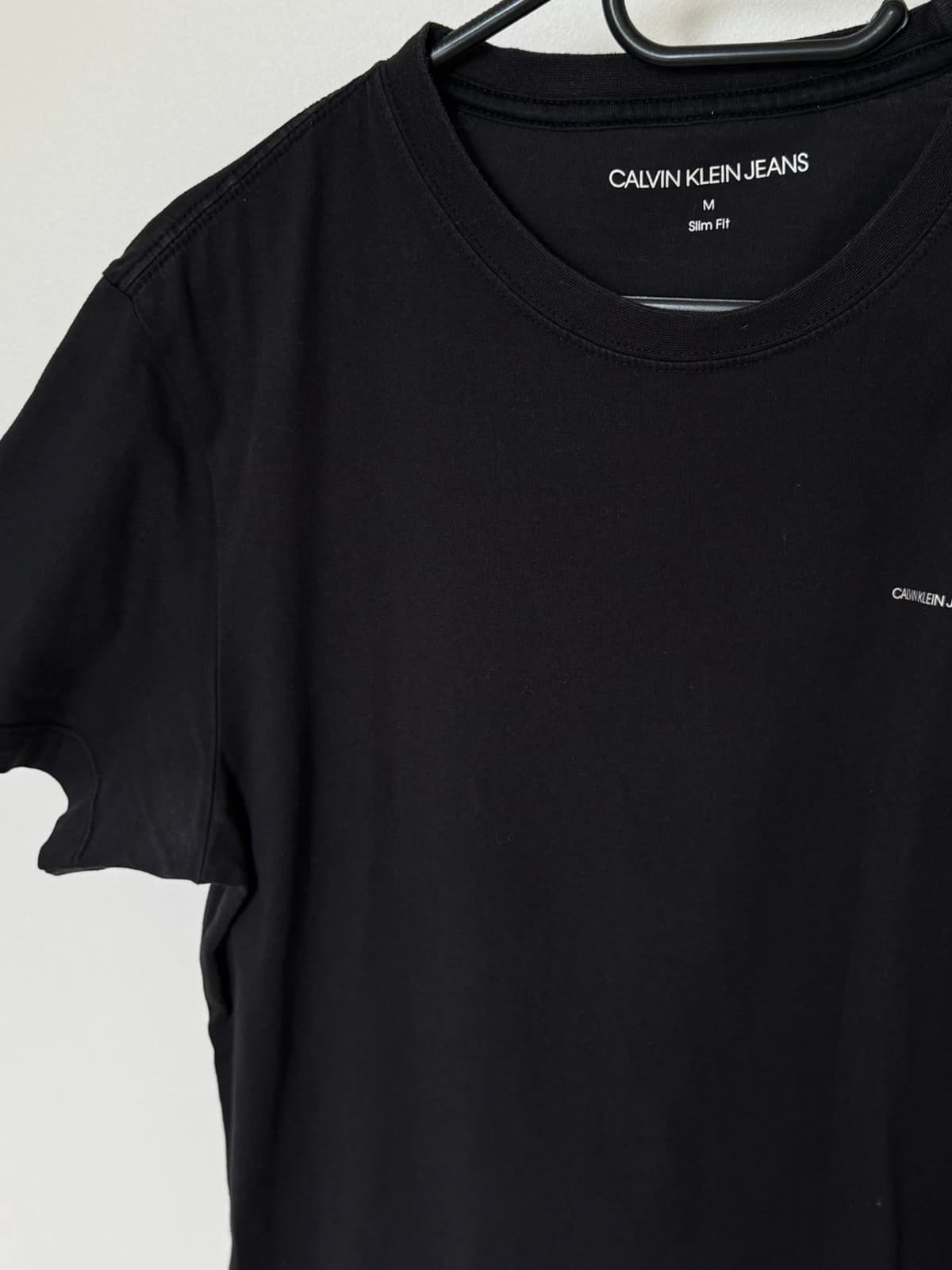 T-shirt slim fit Calvin Klein Jeans noir logo discret taille M - FP260359 - Photo 5/8