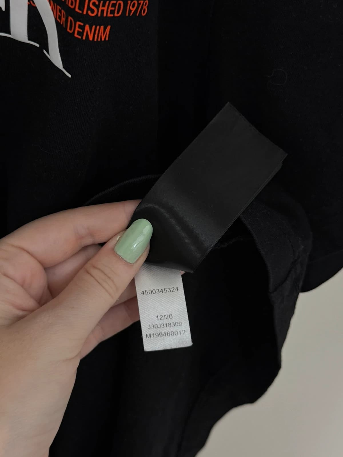 T-shirt Calvin Klein Jeans noir logo dos taille M - FP260329 - Photo 6/9