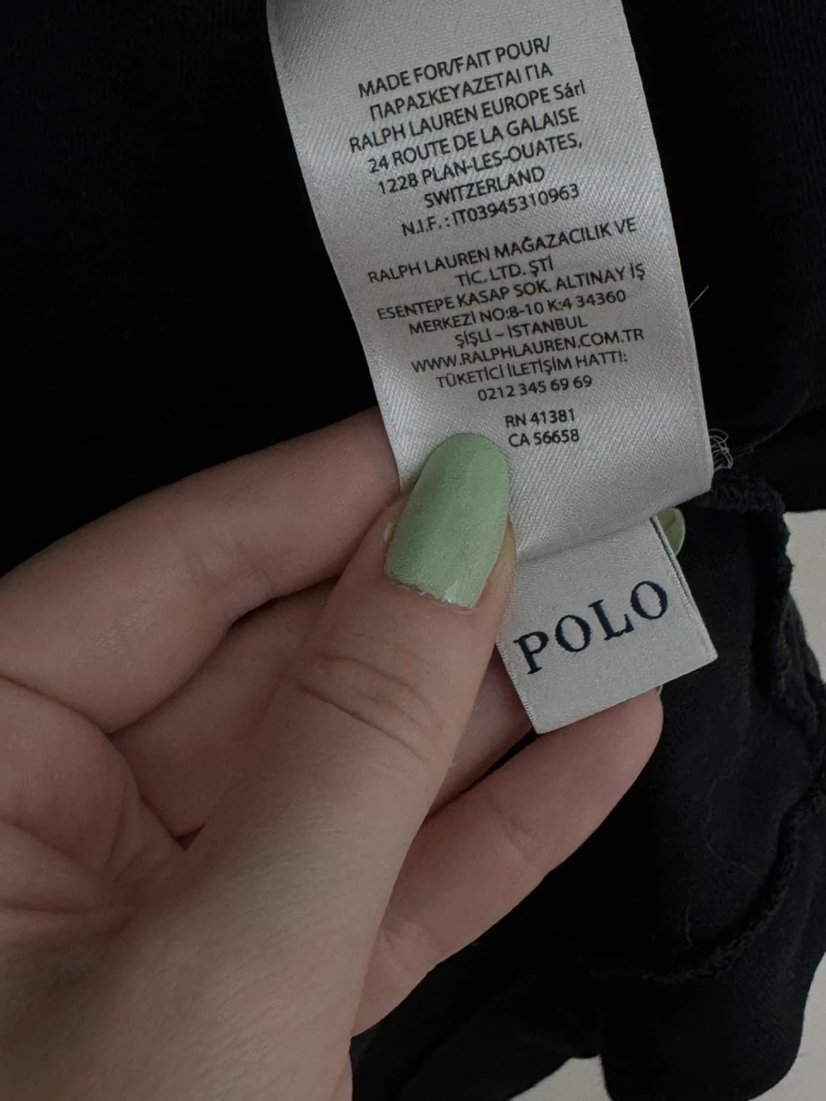 T-shirt Polo Ralph Lauren noir logo pony rouge taille XS - Photo 6/8