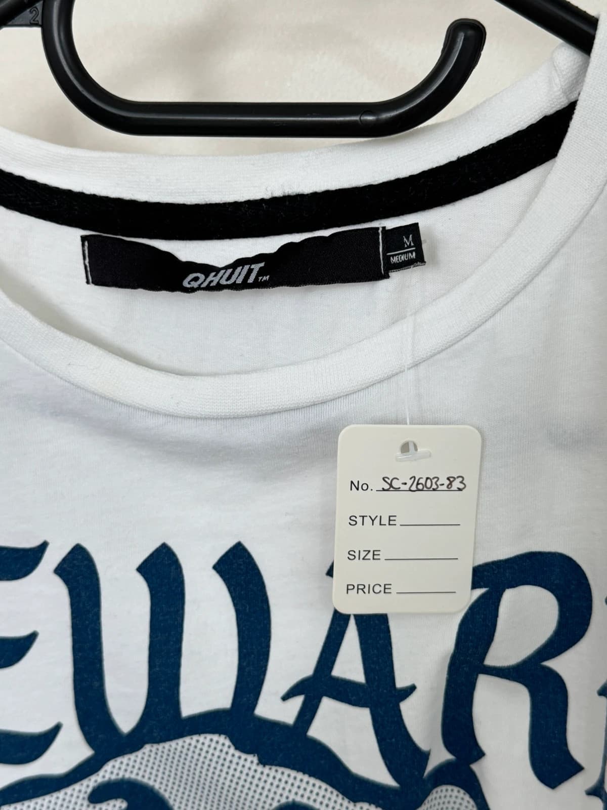 T-shirt Qhuit blanc imprimé chien taille M - SC260383 - Photo 5/8