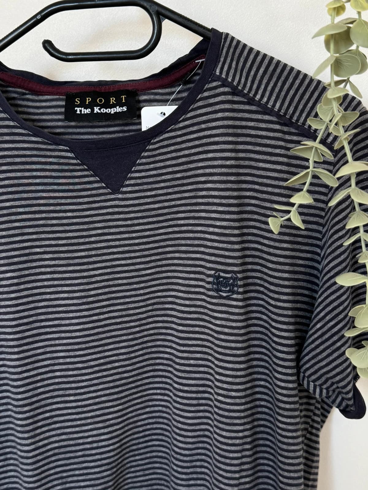 T-shirt The Kooples Sport gris rayé taille M - FP260339 - Photo 4/8