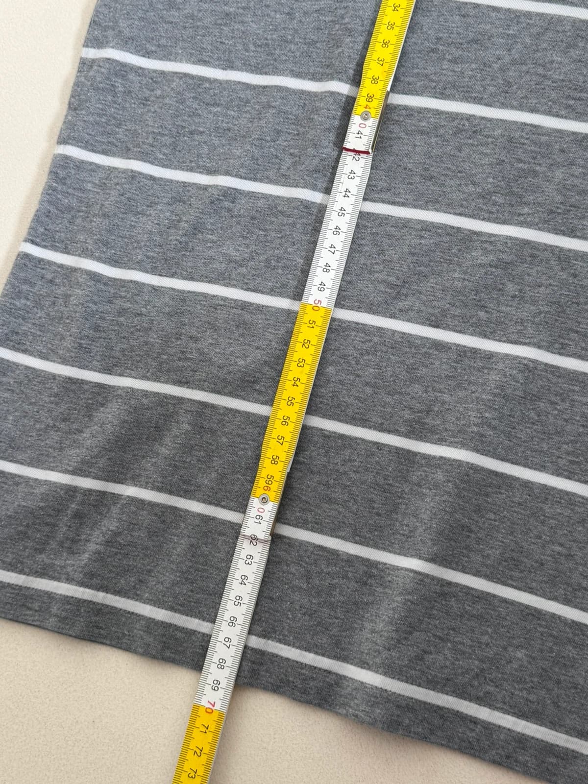 T-shirt Eden Park gris rayé logo nœud rose brodé taille 2XL - FP260330 - Photo 8/8