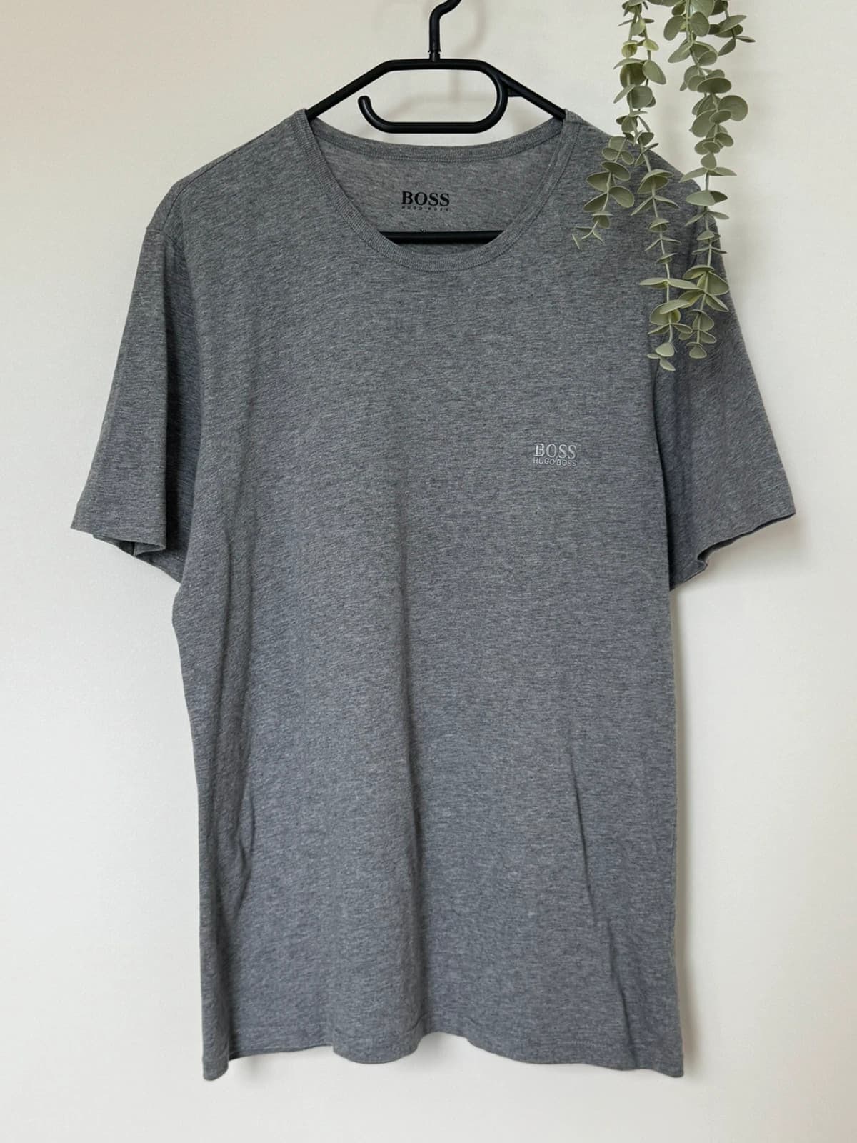 T-shirt Boss gris chiné logo poitrine brodé taille XL - FP260330 - Photo 2/9