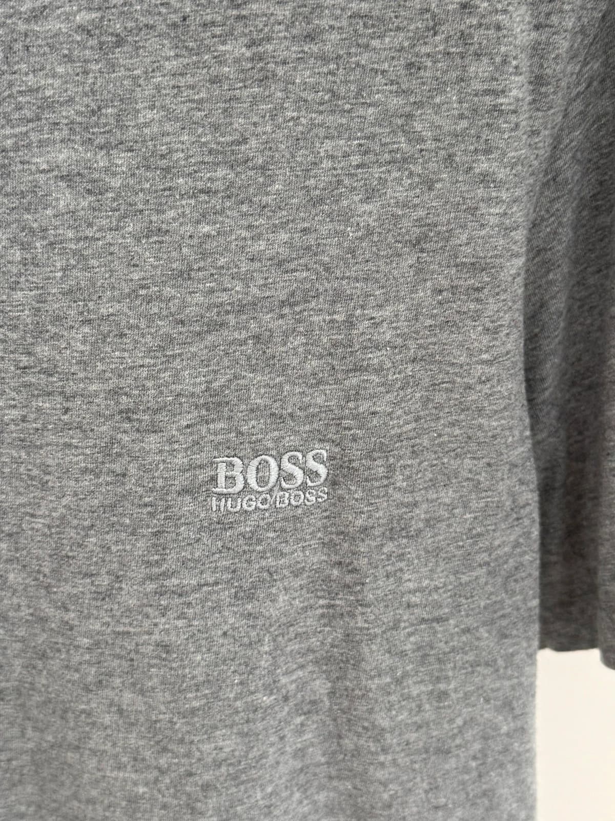 T-shirt Boss gris chiné logo poitrine brodé taille XL - FP260330 - Photo 3/9