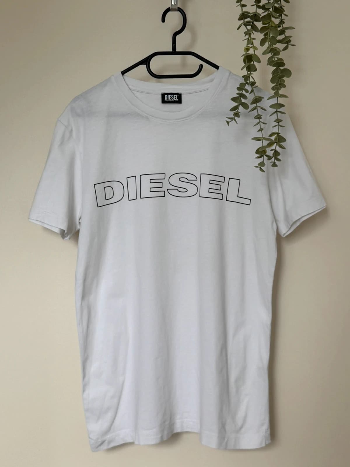 T-shirt Diesel blanc logo contour taille S - FP260340 - Photo 2/9