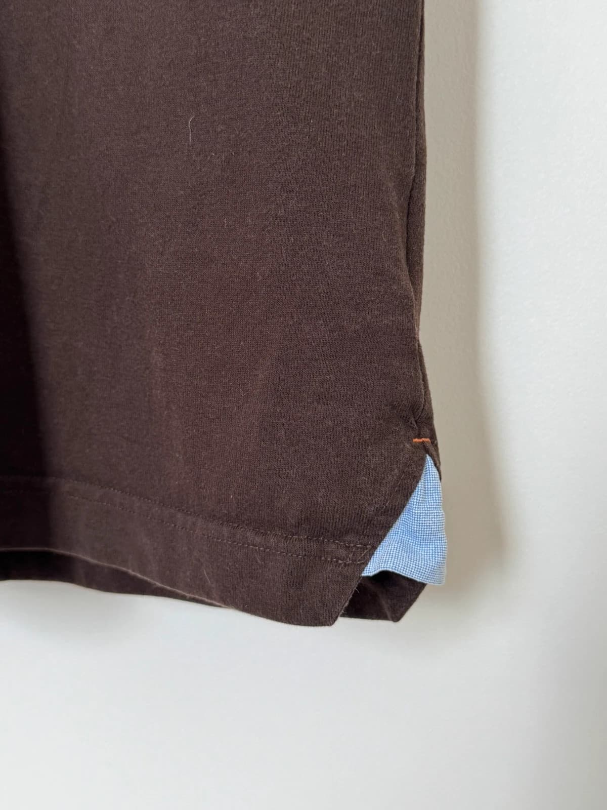 Polo coton trim fit Tommy Hilfiger marron rayé taille L - PP2603280 - Photo 6/9