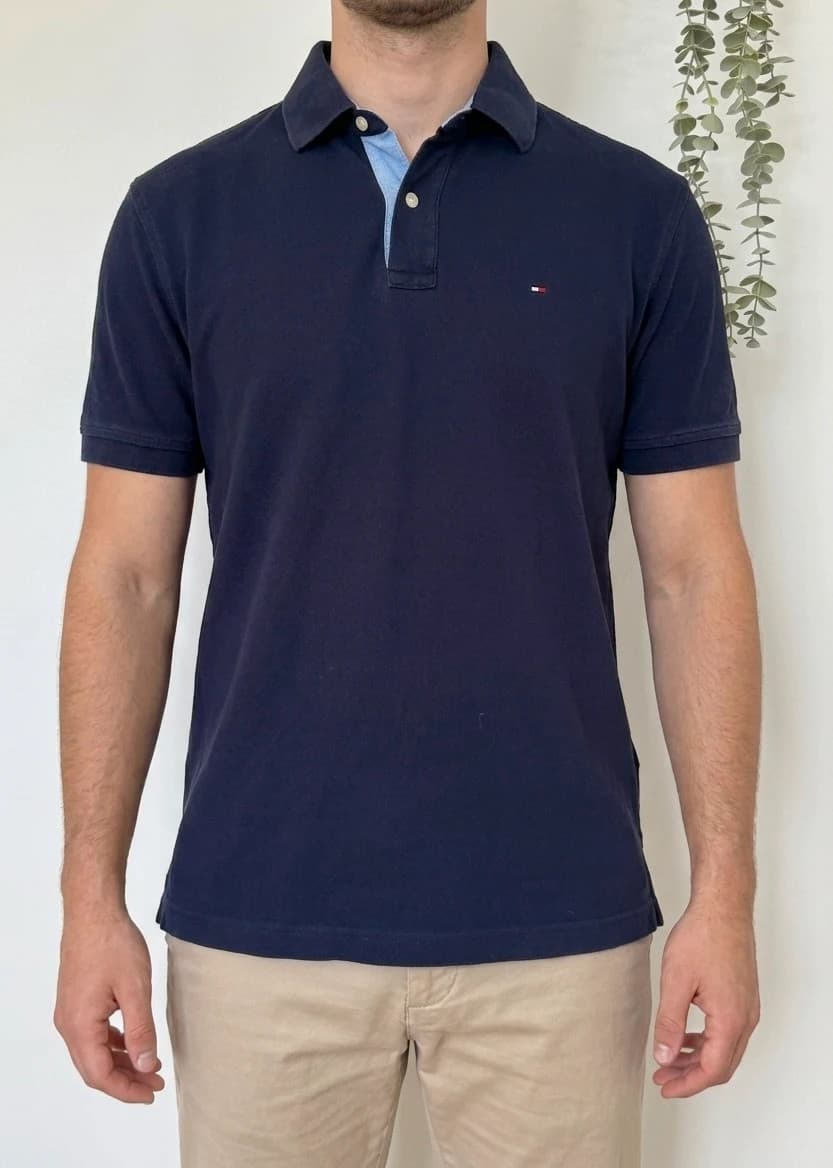 Polo piqué Tommy Hilfiger bleu marine taille XL - PP2603397 - Photo 1/9