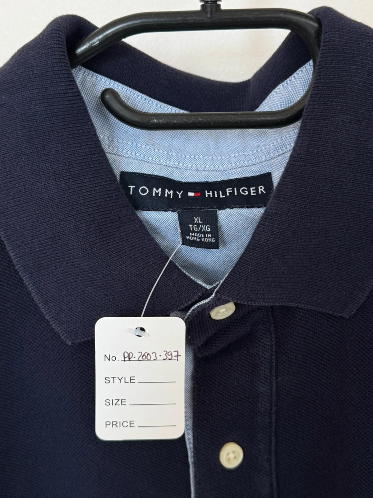 Polo piqué Tommy Hilfiger bleu marine taille XL - PP2603397 - Photo 7/9