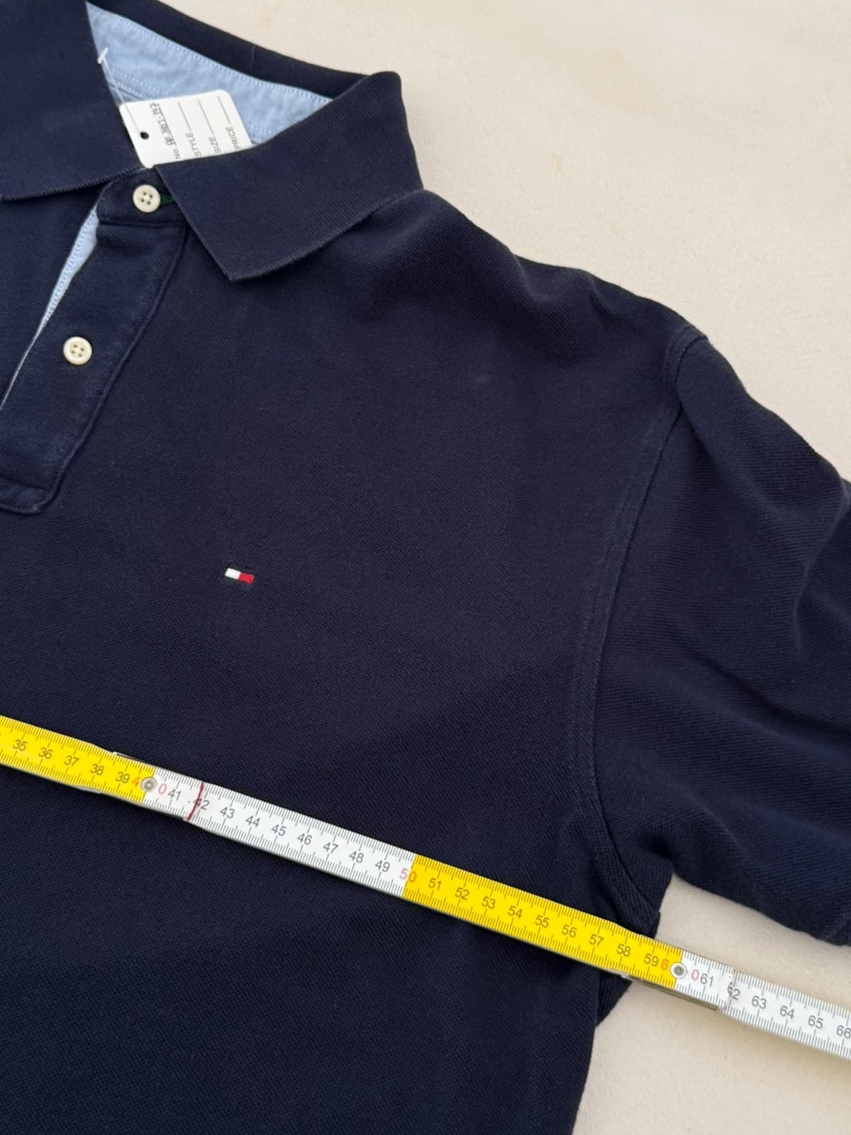 Polo piqué Tommy Hilfiger bleu marine taille XL - PP2603397 - Photo 8/9