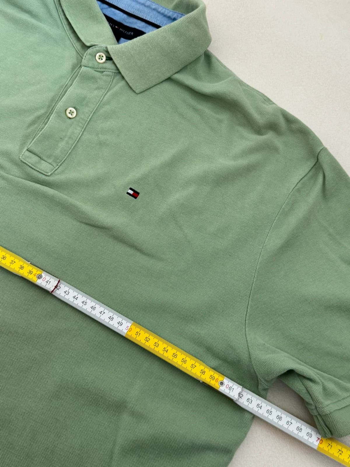 Polo piqué Tommy Hilfiger vert sauge taille XL - PP2603249 - Photo 8/9