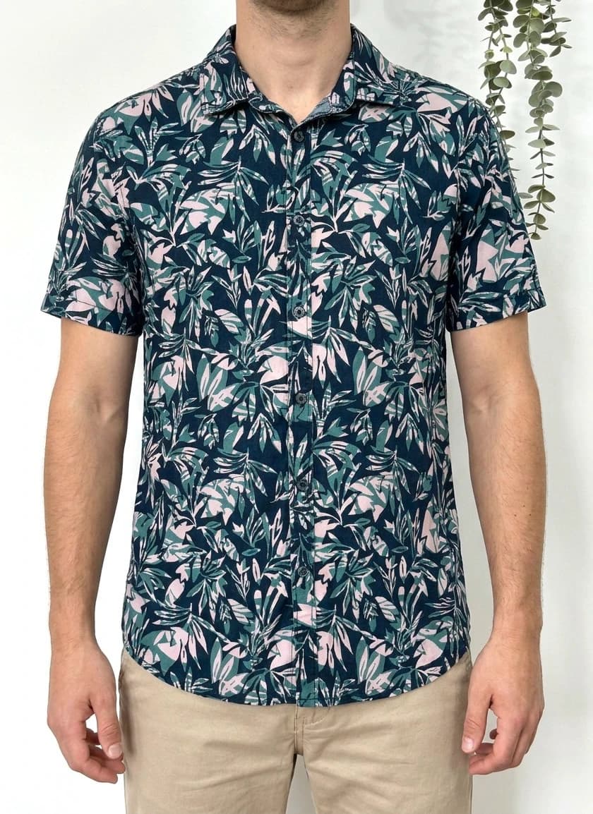 Chemise manches courtes regular fit O'Neill tropical bleu rose taille M - DN260442 - Photo 1/9