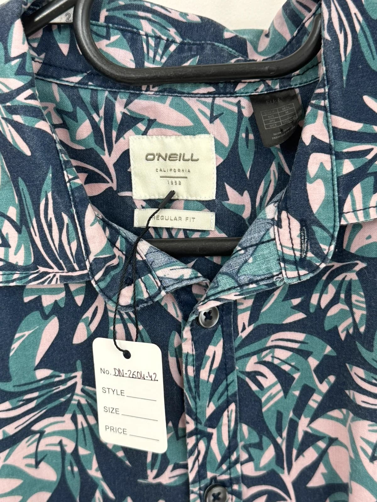 Chemise manches courtes regular fit O'Neill tropical bleu rose taille M - DN260442 - Photo 3/9