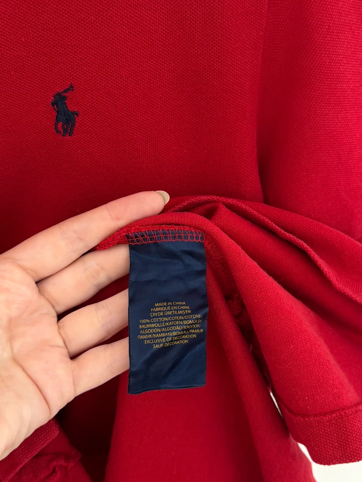 Polo piqué Polo Ralph Lauren rouge taille 14-16/XS - PP2603327 - Photo 5/9
