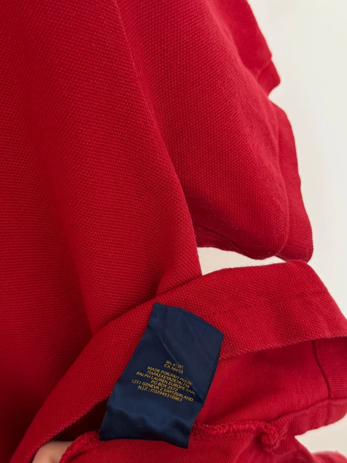 Polo piqué Polo Ralph Lauren rouge taille 14-16/XS - PP2603327 - Photo 6/9