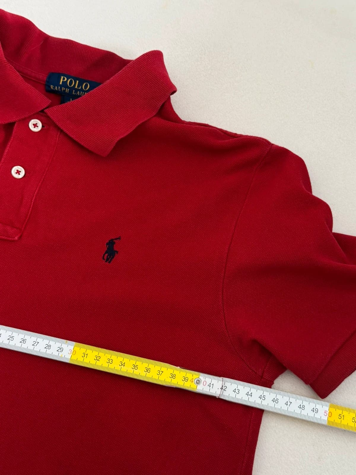 Polo piqué Polo Ralph Lauren rouge taille 14-16/XS - PP2603327 - Photo 8/9