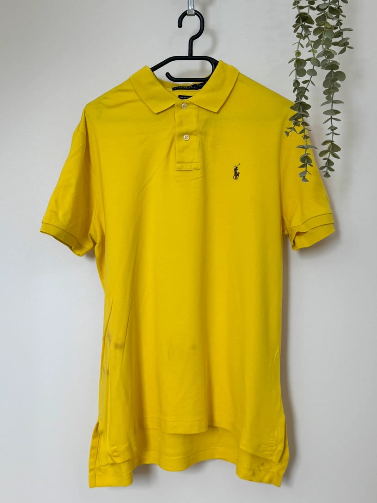 Polo Pima Soft Touch logo premium Polo Ralph Lauren jaune taille M - PP2603375 - Photo 2/10