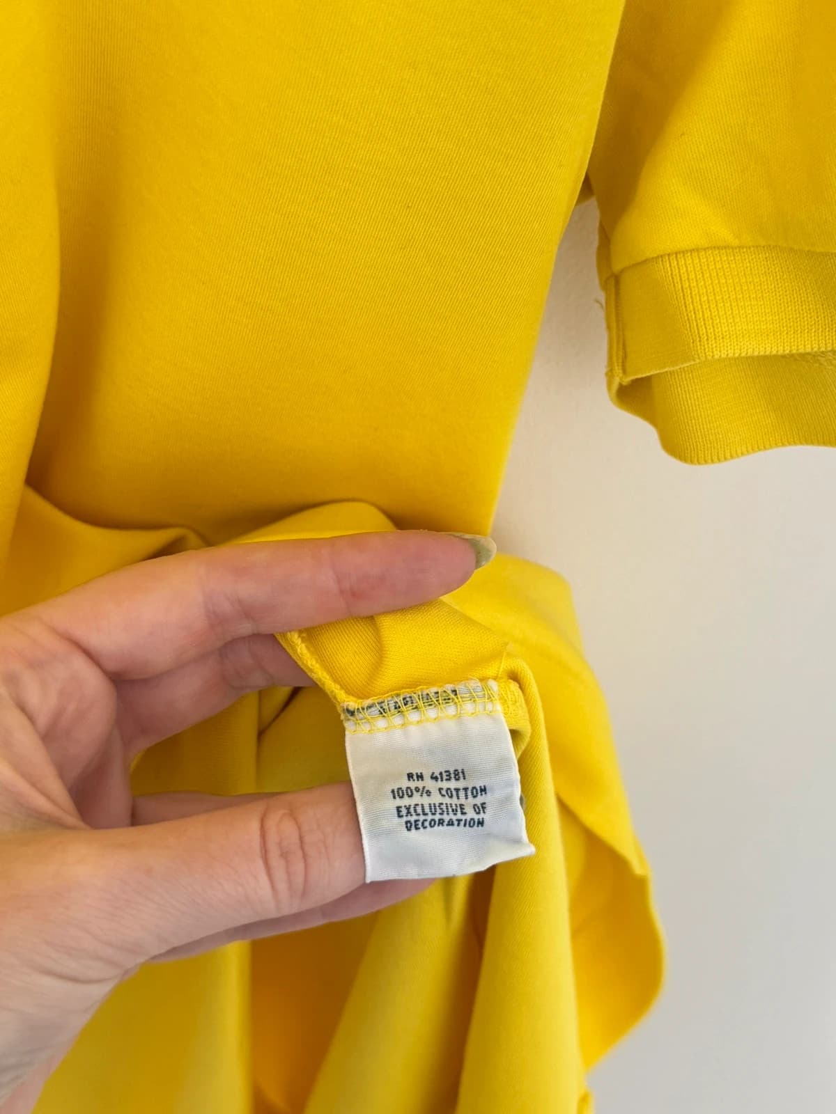 Polo Pima Soft Touch logo premium Polo Ralph Lauren jaune taille M - PP2603375 - Photo 6/10