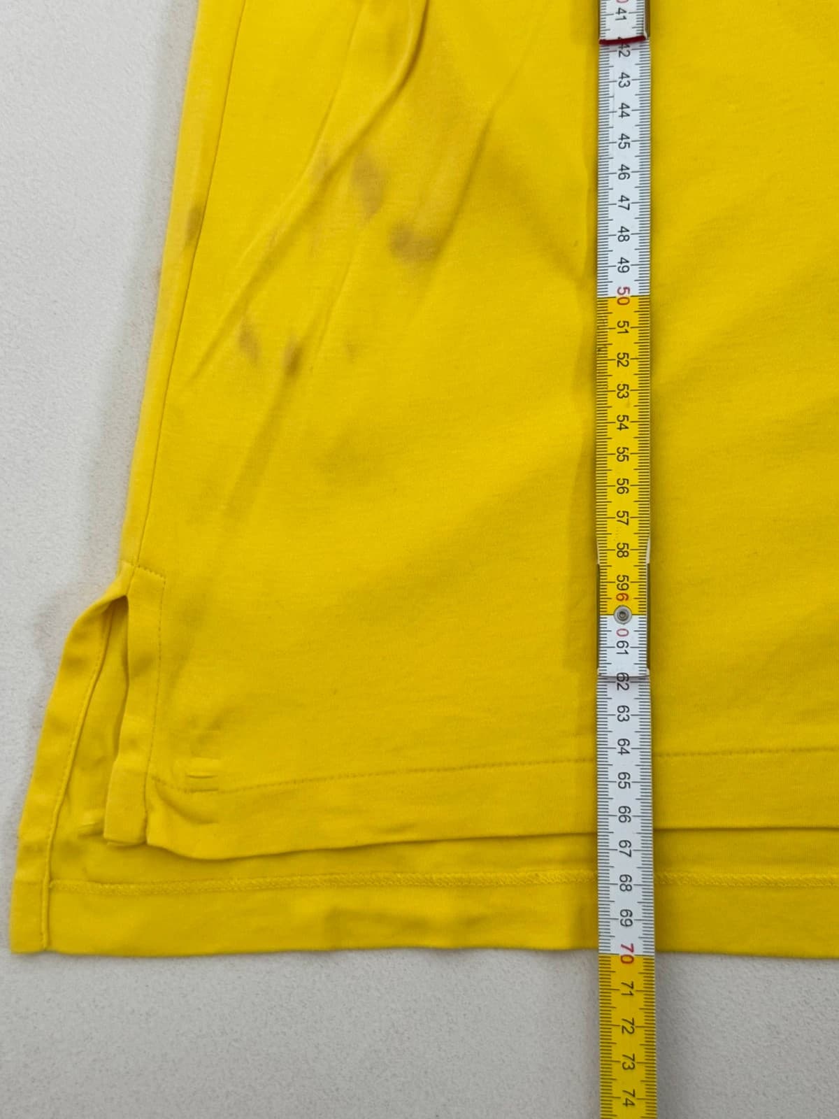 Polo Pima Soft Touch logo premium Polo Ralph Lauren jaune taille M - PP2603375 - Photo 10/10