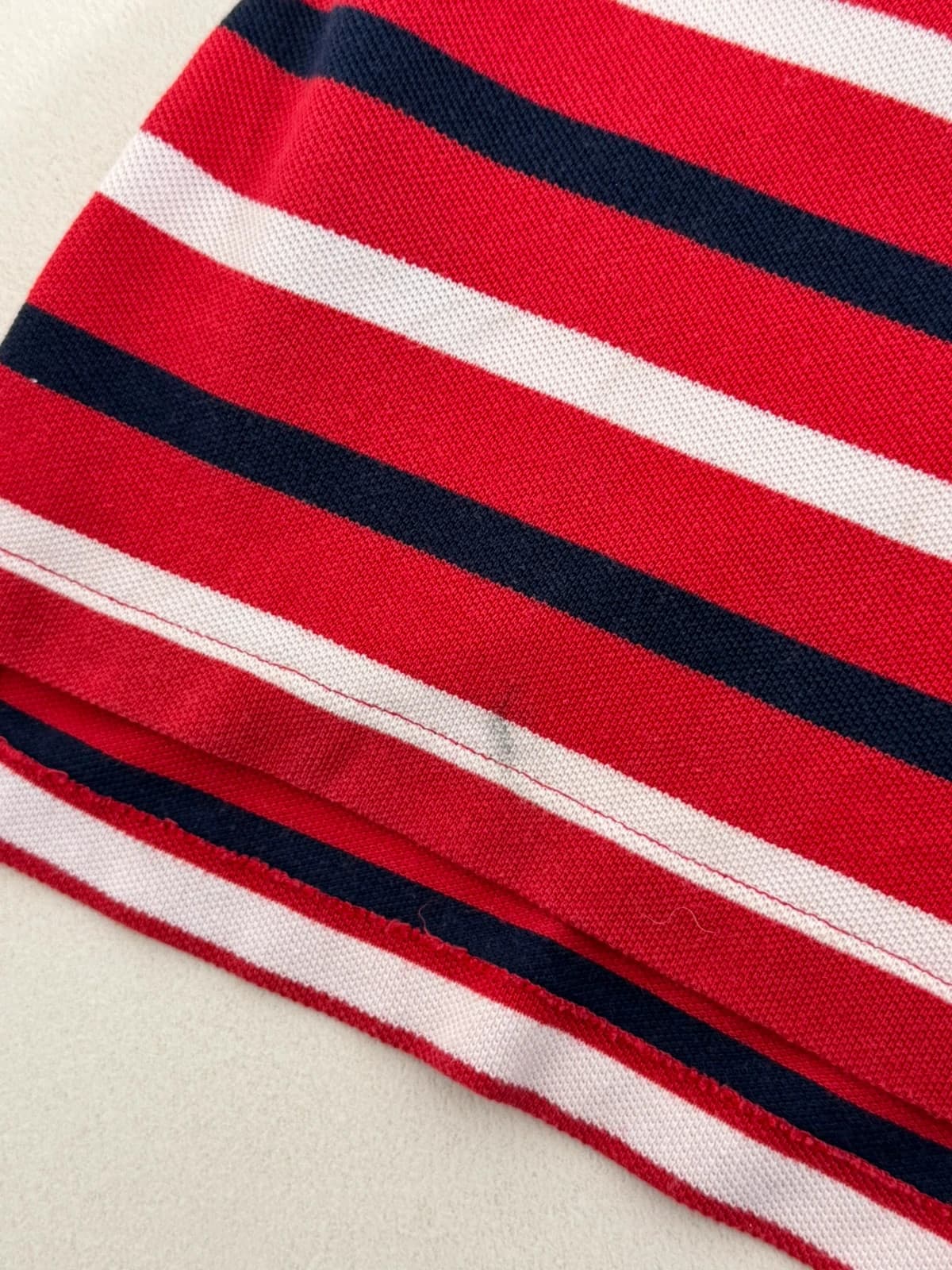Polo piqué rayé Polo Ralph Lauren rouge taille 16-18/XS - PP2603320 - Photo 6/8