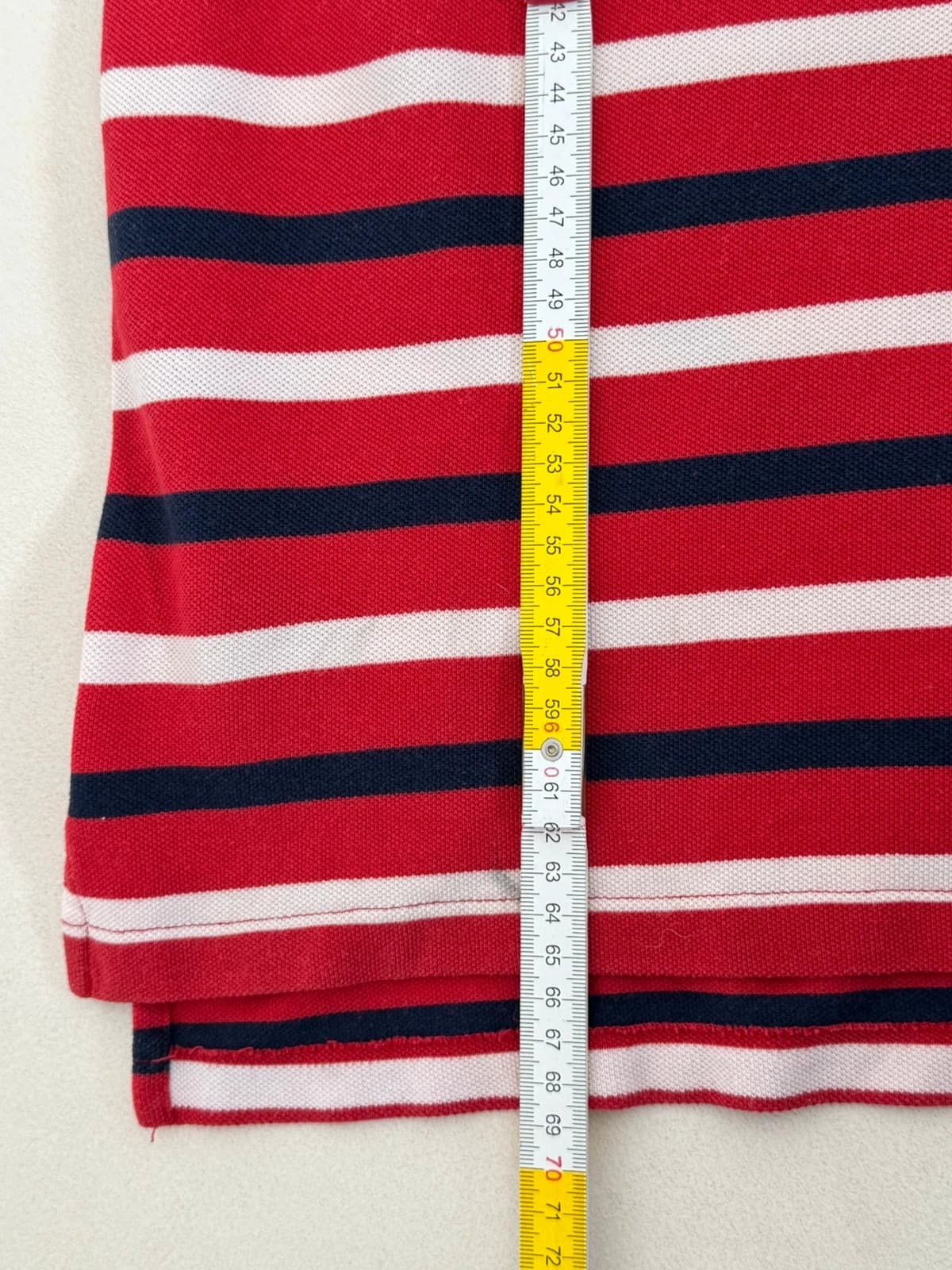 Polo piqué rayé Polo Ralph Lauren rouge taille 16-18/XS - PP2603320 - Photo 8/8