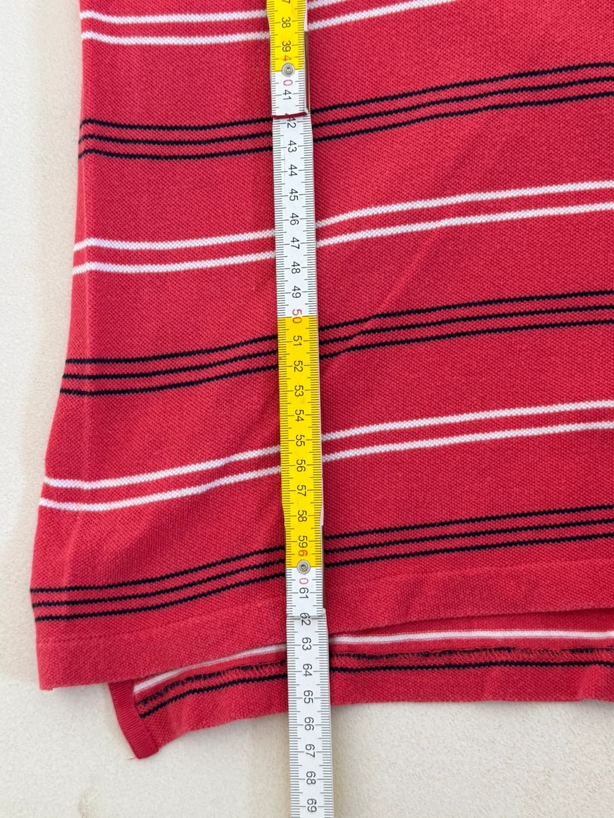 Polo piqué rayé Polo Ralph Lauren rouge taille 16-18/XS - PP2603321 - Photo 7/7
