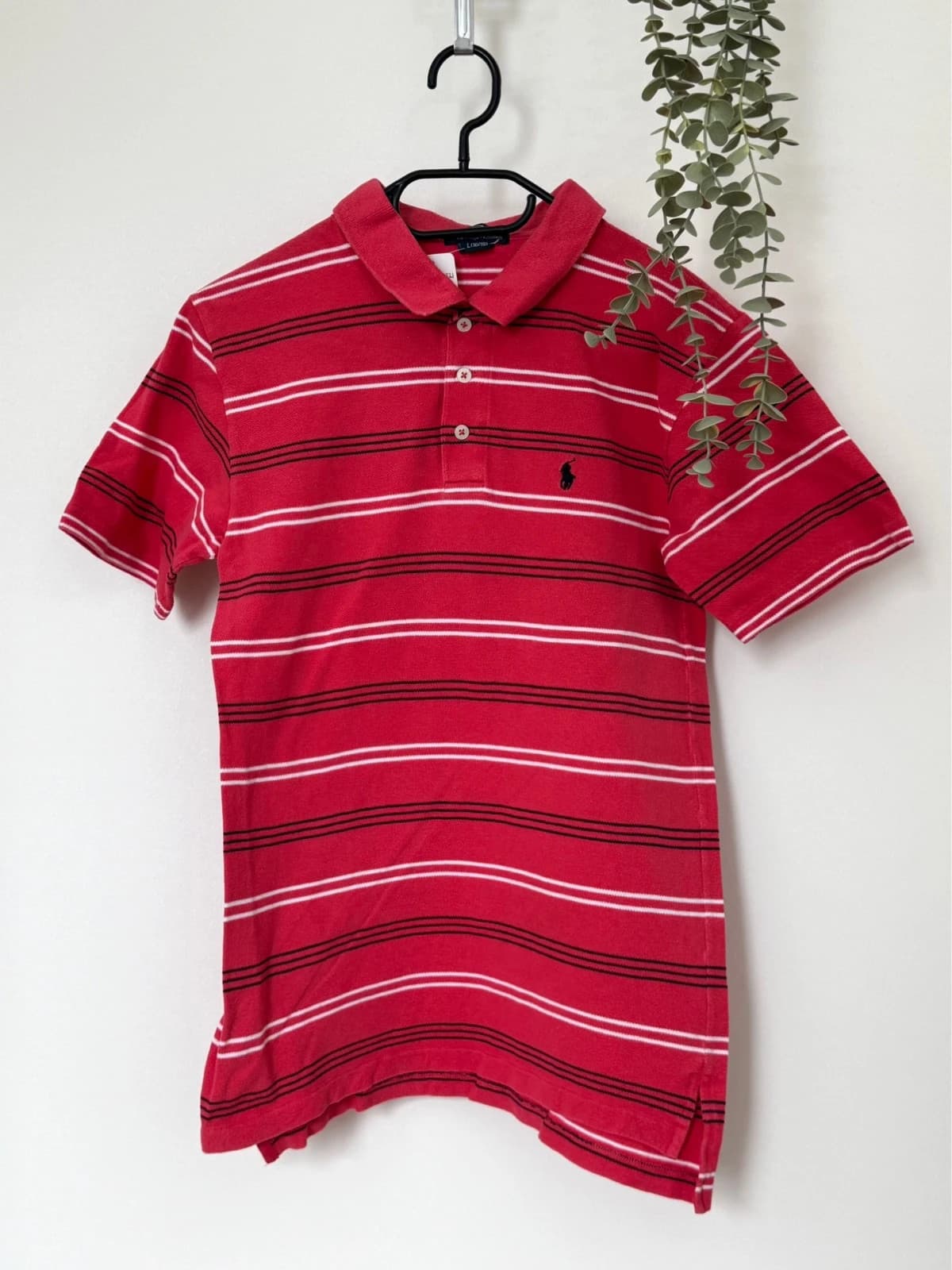 Polo piqué rayé Polo Ralph Lauren rouge taille 16-18/XS - PP2603321 - Photo 2/7