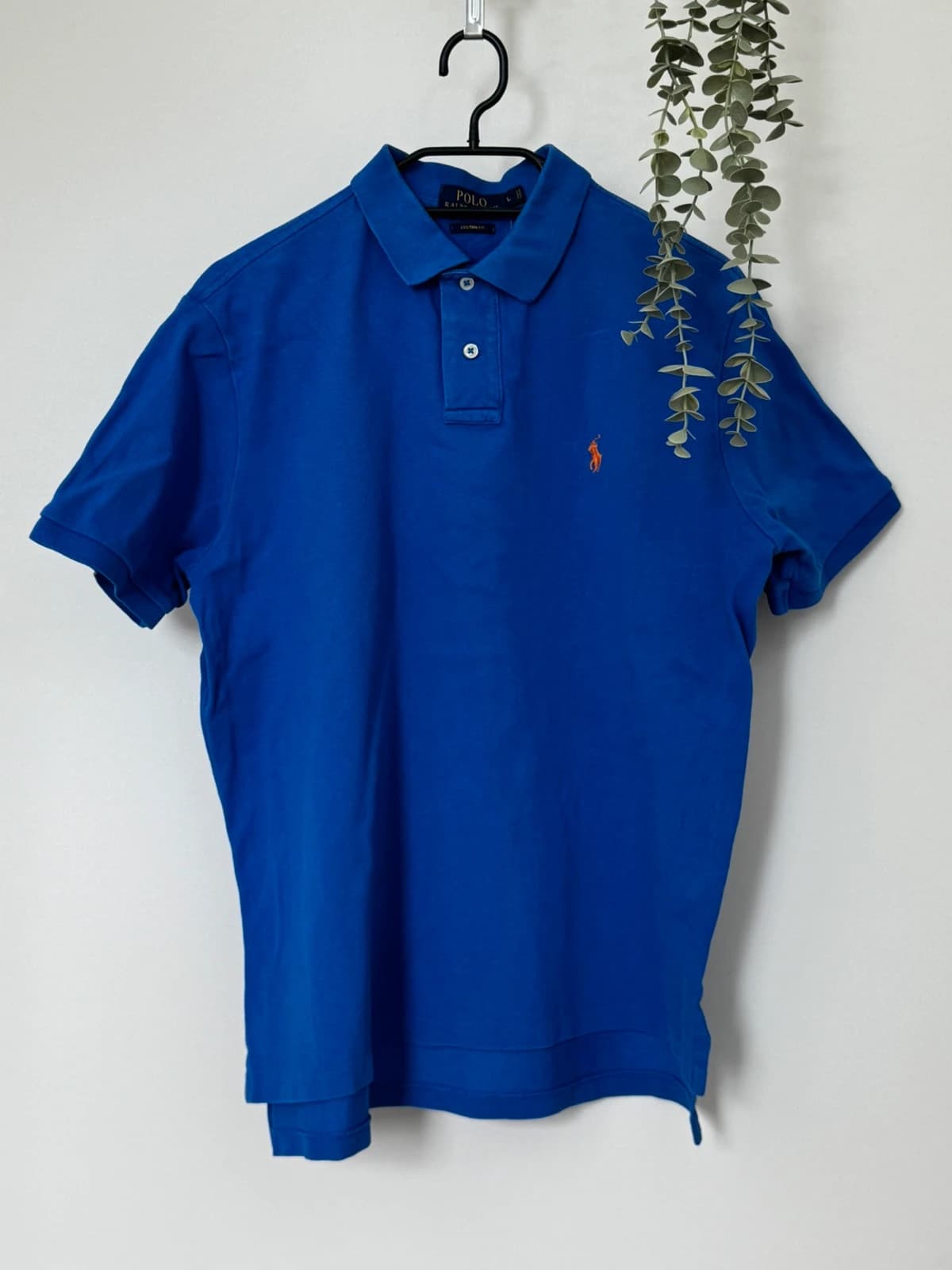 Polo piqué custom fit Polo Ralph Lauren bleu roi taille L - PP2603312 - Photo 2/9