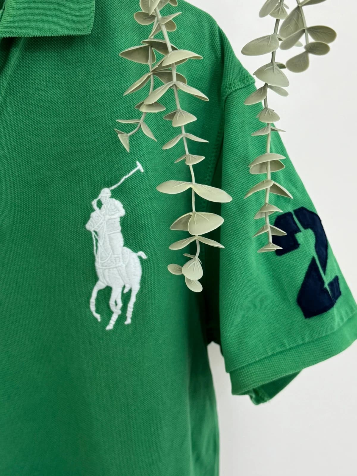 Polo piqué custom fit Polo Ralph Lauren Yacht Club vert big logo taille XL - PP2603248 - Photo 3/10