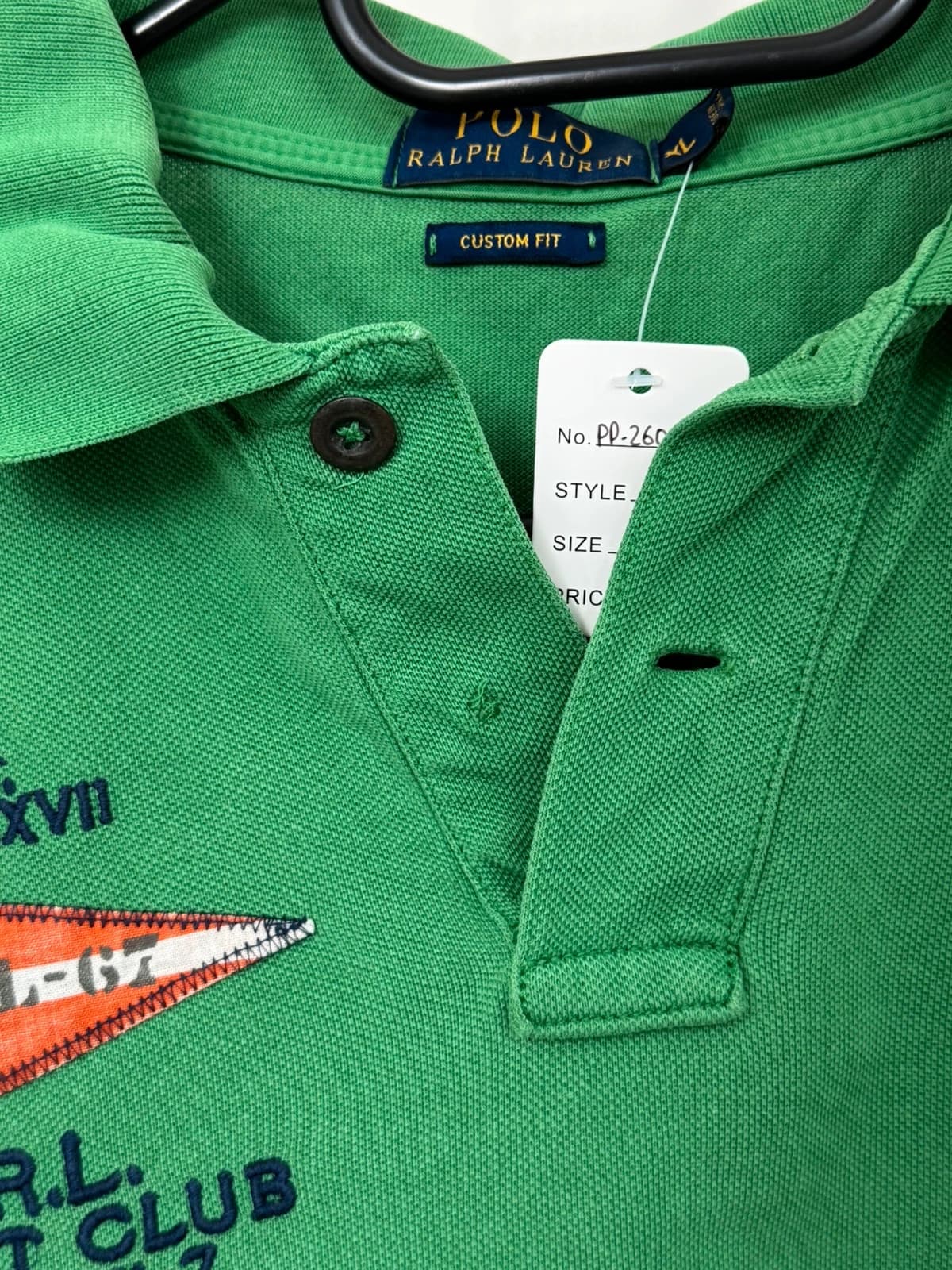 Polo piqué custom fit Polo Ralph Lauren Yacht Club vert big logo taille XL - PP2603248 - Photo 5/10