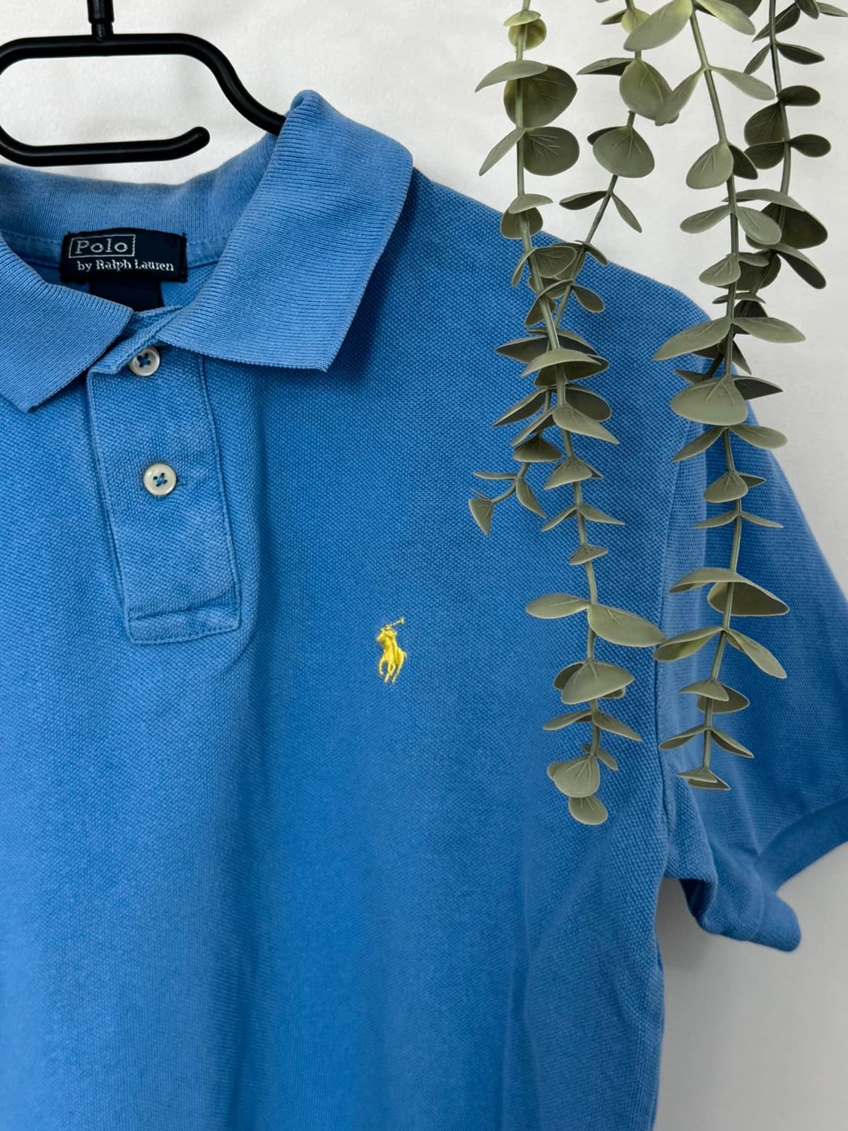 Polo piqué Polo Ralph Lauren bleu logo jaune taille 14-16/XS - PP2603313 - Photo 3/8