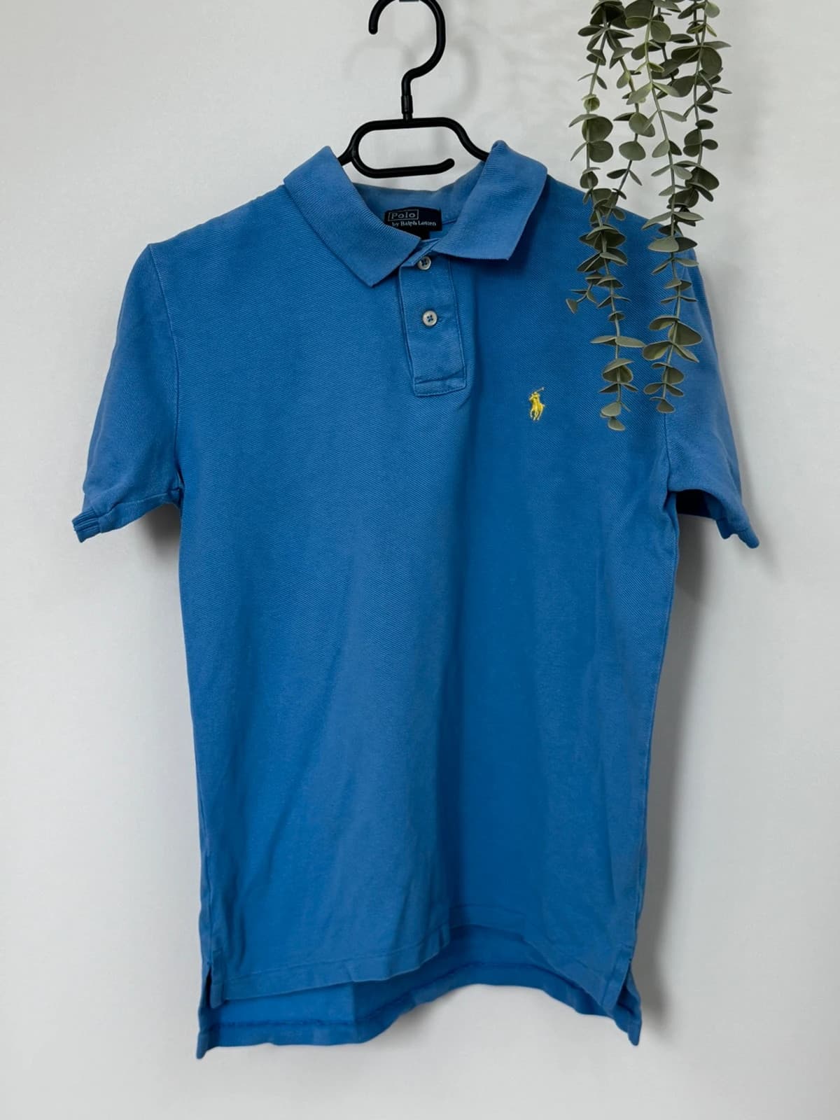 Polo piqué Polo Ralph Lauren bleu logo jaune taille 14-16/XS - PP2603313 - Photo 2/8
