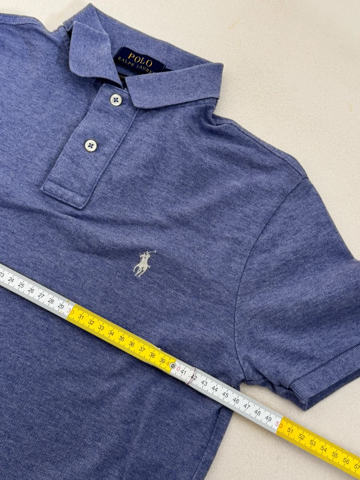 Polo piqué custom slim fit Polo Ralph Lauren violet taille S - PP2603310 - Photo 7/8