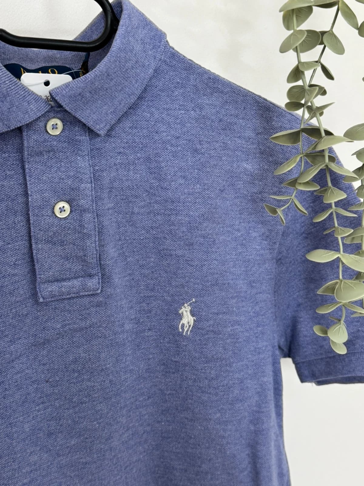 Polo piqué custom slim fit Polo Ralph Lauren violet taille S - PP2603310 - Photo 3/8