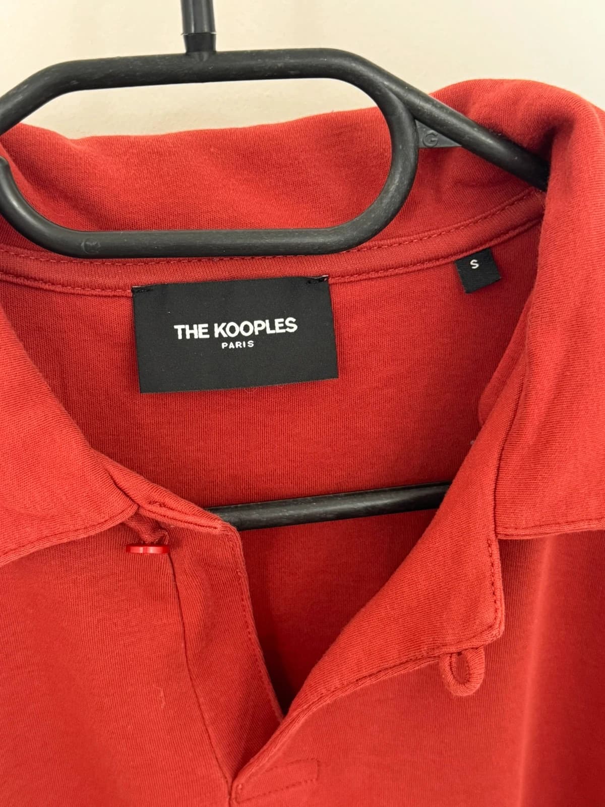 Polo jersey The Kooples rouge brique taille S - Photo 4/6
