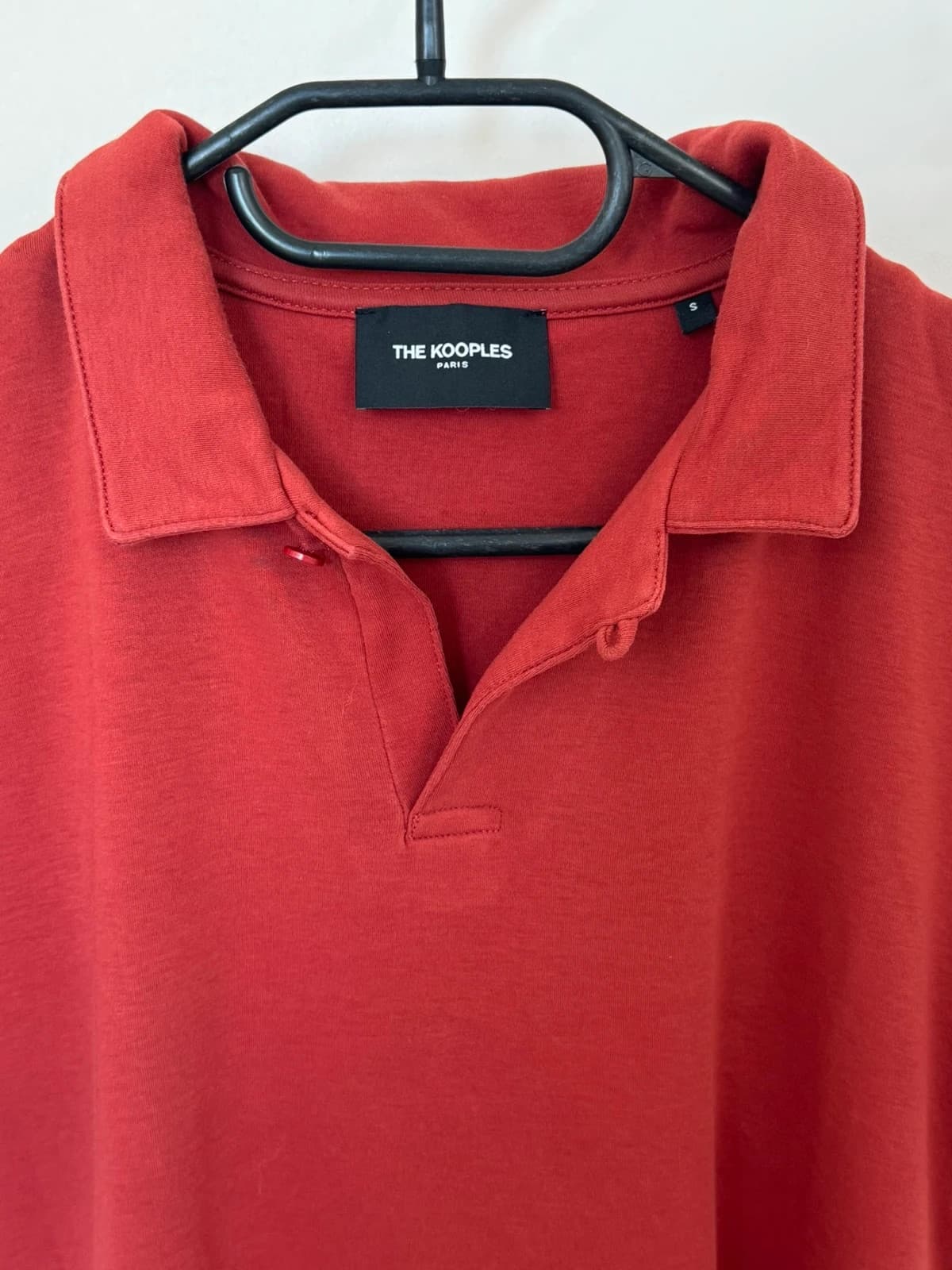 Polo jersey The Kooples rouge brique taille S - Photo 5/6