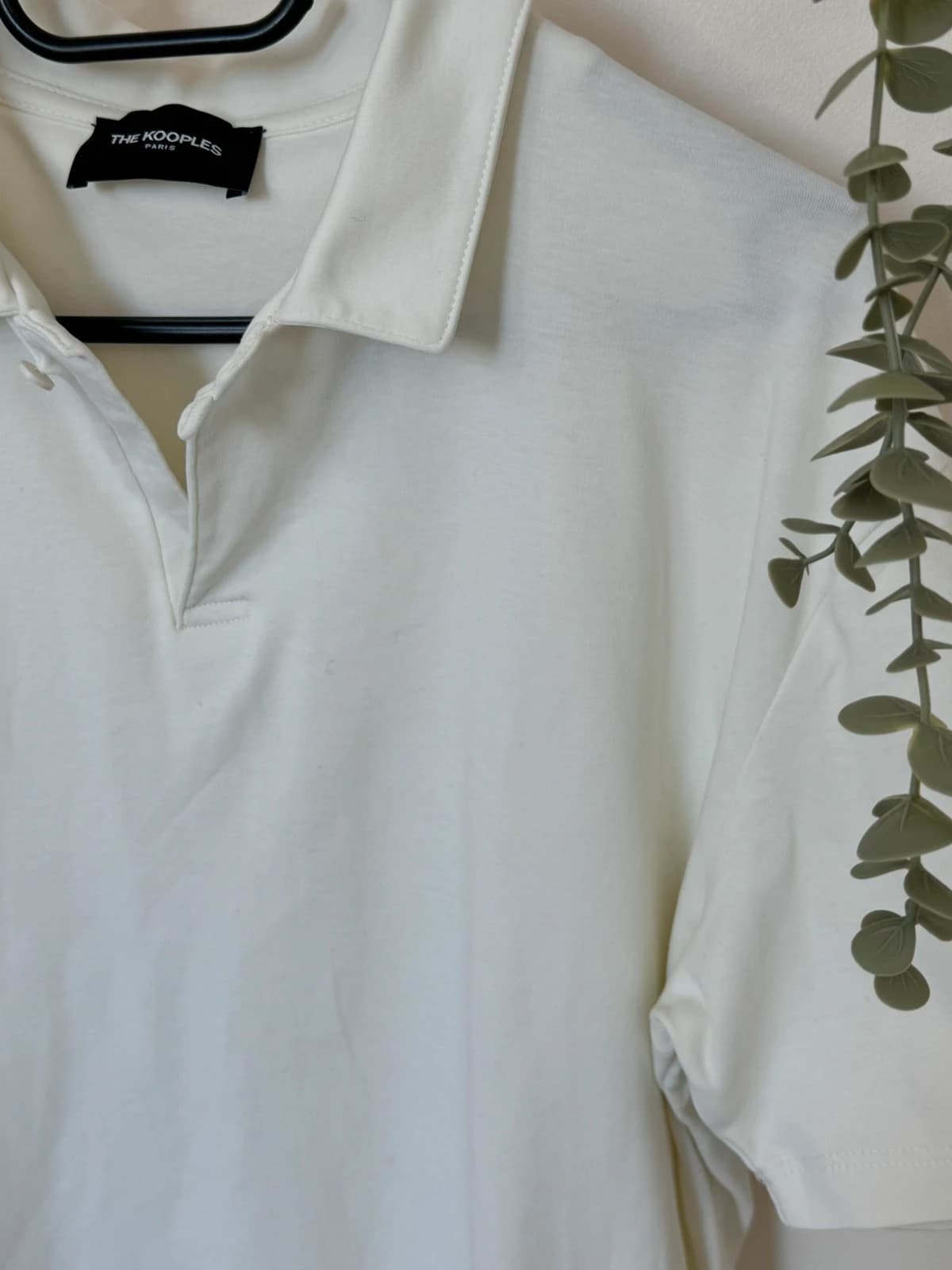 Polo jersey The Kooples blanc cassé taille M - Photo 3/7