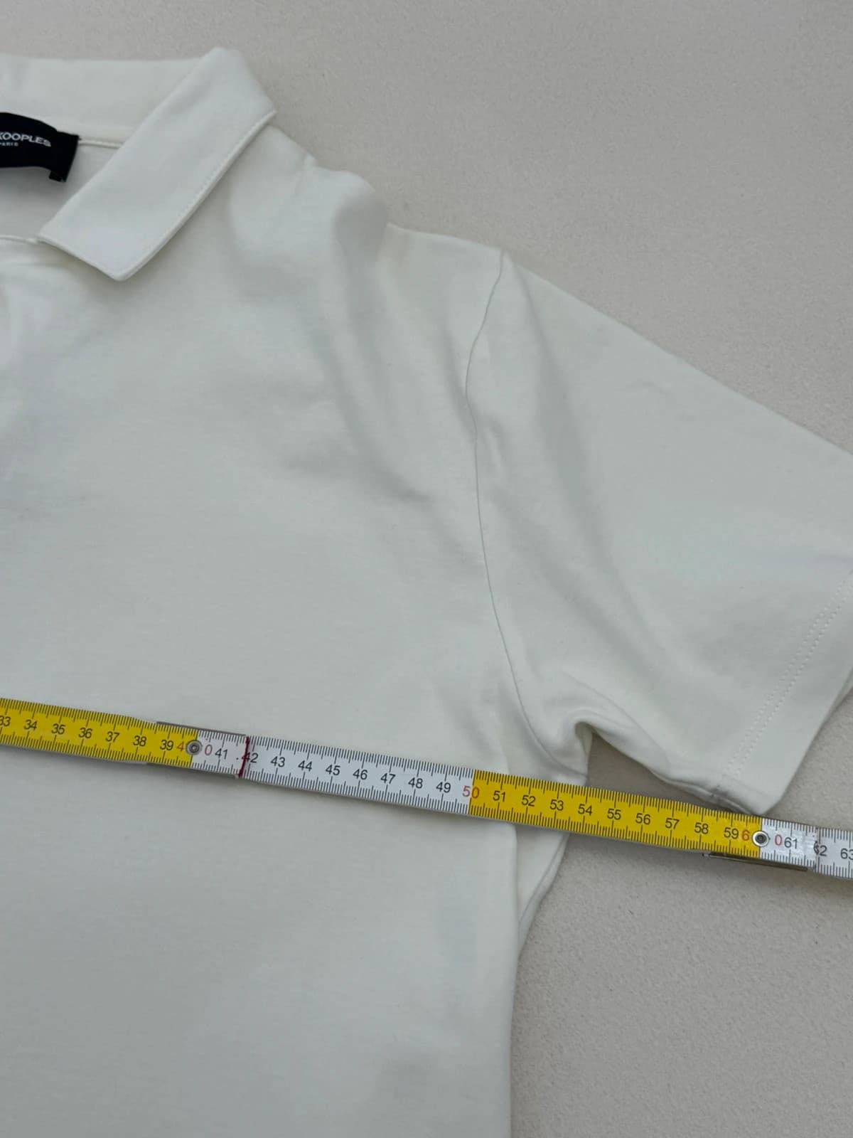 Polo jersey The Kooples blanc cassé taille M - Photo 7/7