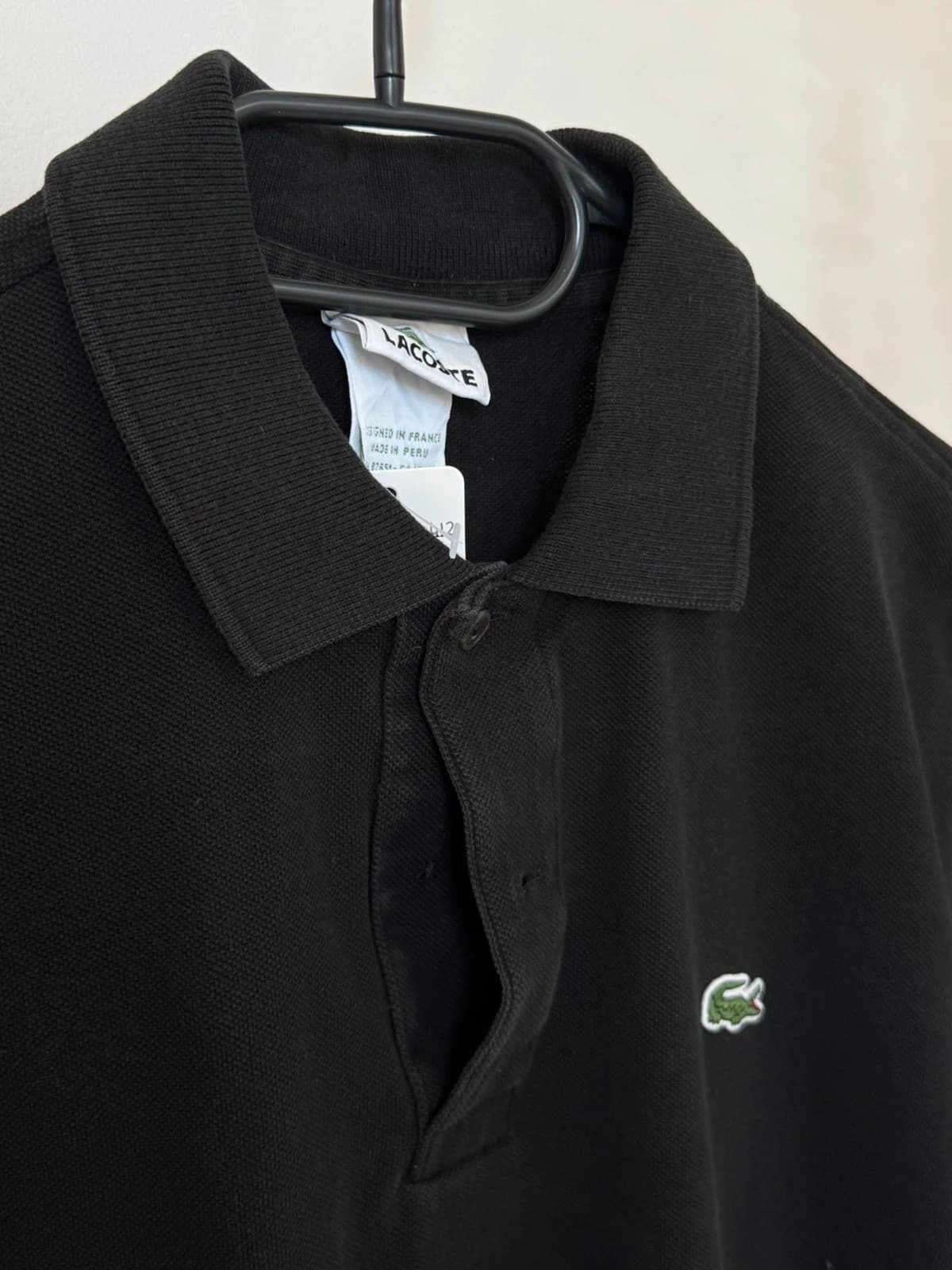 Polo piqué Lacoste noir taille 3/S - PP2603412 - Photo 5/9