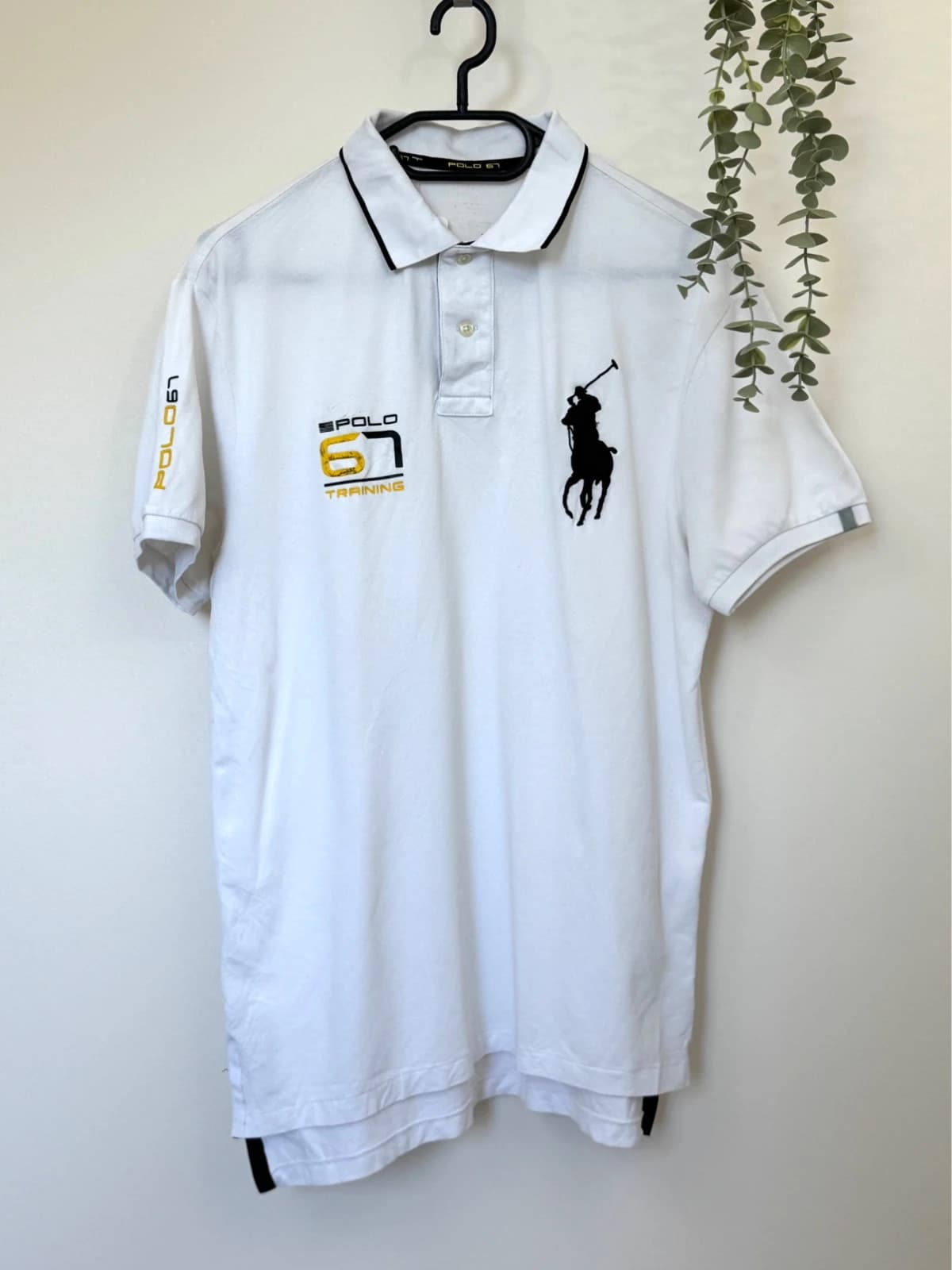 Polo performance Big Pony Polo Ralph Lauren blanc logo 67 taille M - PP2603258 - Photo 2/10