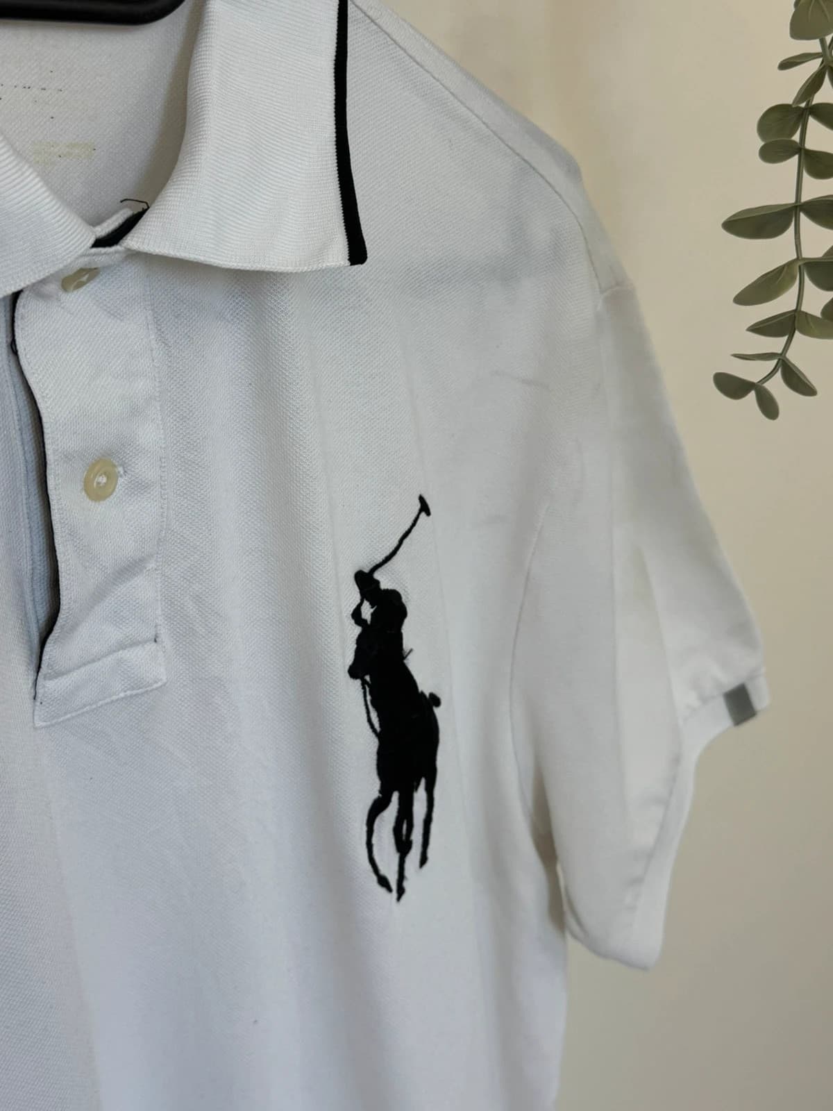 Polo performance Big Pony Polo Ralph Lauren blanc logo 67 taille M - PP2603258 - Photo 5/10