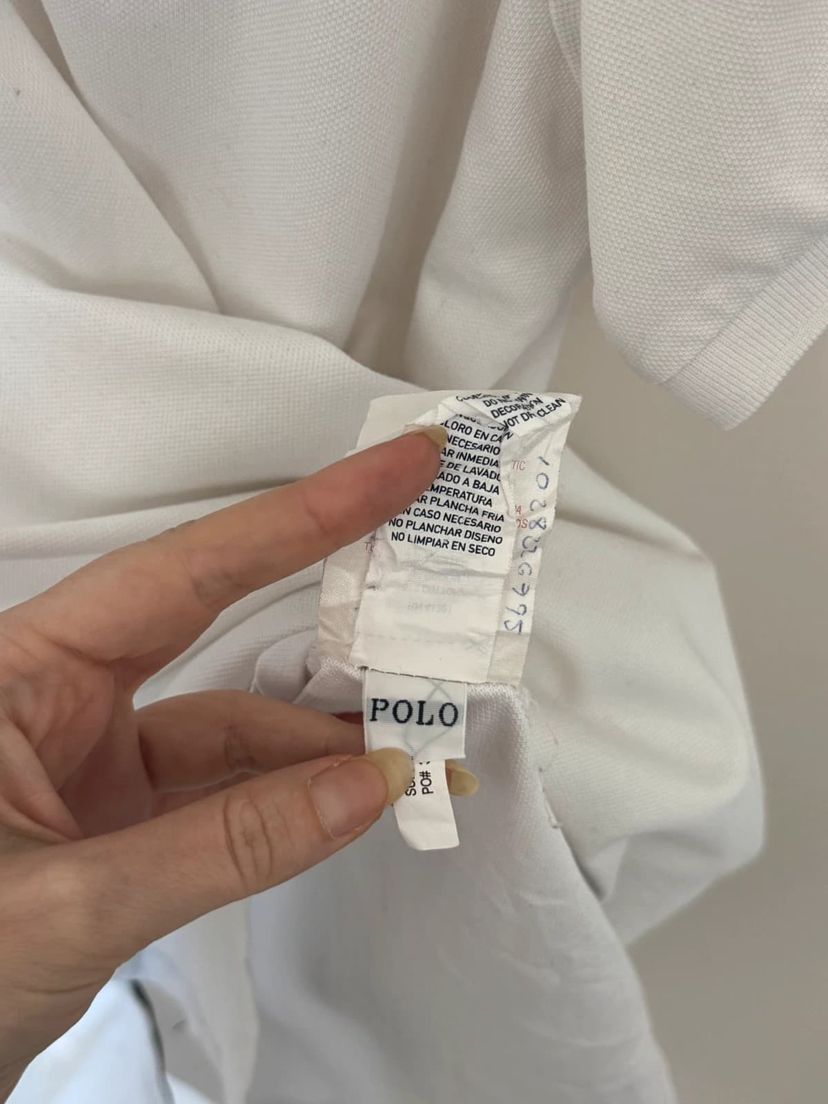 Polo performance Big Pony Polo Ralph Lauren blanc logo 67 taille M - PP2603258 - Photo 6/10
