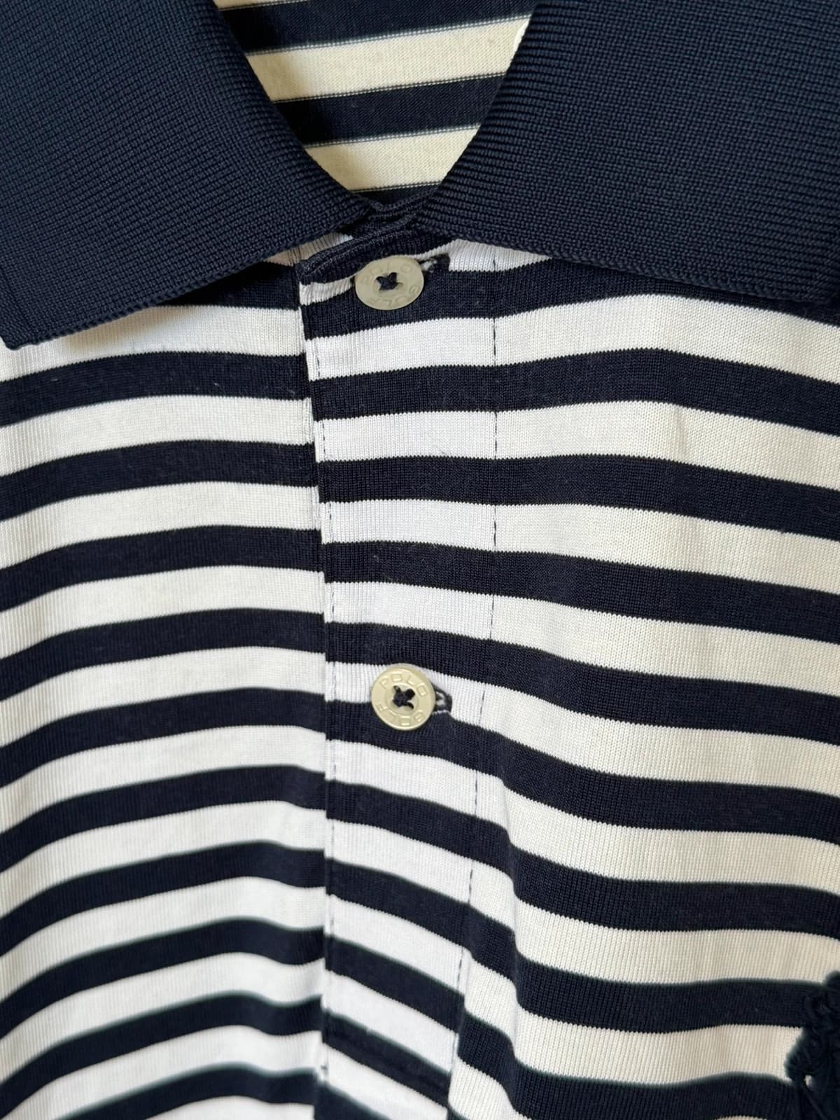 Polo golf rayé performance Polo Ralph Lauren bleu blanc taille M - PP2603283 - Photo 6/8