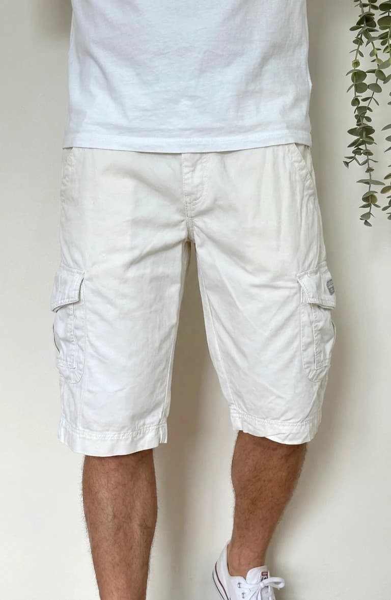 Bermuda cargo Olly Gan blanc cassé taille 44/L - Photo 1/10